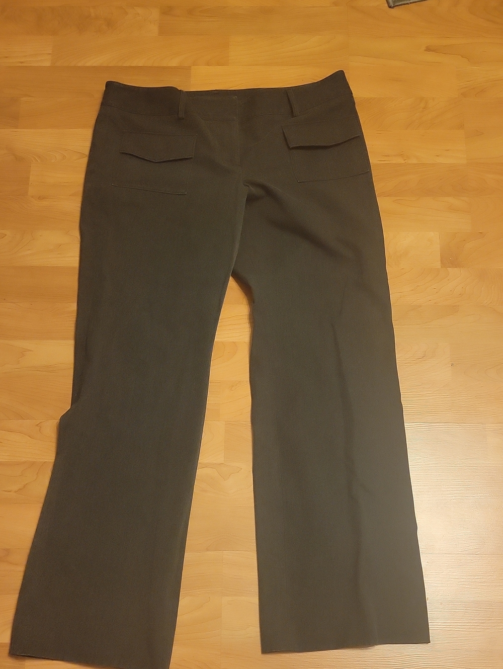 Women’s Tailored Wide-Leg Pants Charcoal Gray Sz 12